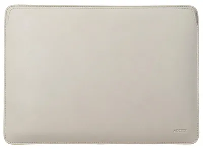 Image de Housse en cuir Accezz pour ordinateur portable Apple MacBook 13 pouces - Housse pour ordinateur portable - Beige