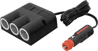 Produktbild von Pro Car 65027 3-fach Aufbau-Steckdose mit Anschlusskabel 16 A, 2 m, Schwarz - 3x Powersteckdosen > Universalstecker