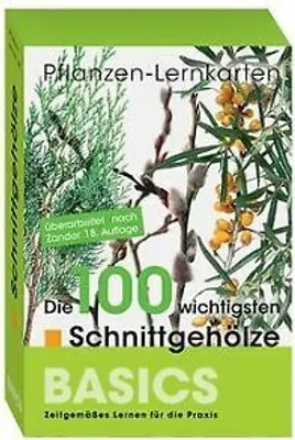 Produktbild von Pflanzen-Lernkarten, Die 100 wichtigsten Schnittgehölze