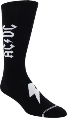 Image de Chaussettes AC/DC Fanartikel Blitz bas noir avec boîte cadeau en 40-46 la paire