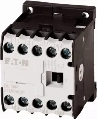 Immagine prodotto di Contattore di potenza Eaton, 12 V CC, 4 poli, 380 V 400 V, 4 kW, morsetti a vite, azionamento CC 079680
