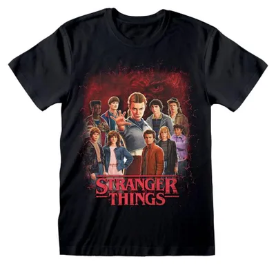 Produktbild von Stranger Things T-Shirt Group of all Characters Größe M