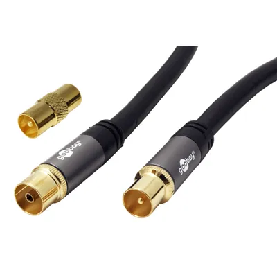 Obrázek produktu pro Wentronic 70378, 3 m, Koaxiální, Koaxiální, Černá