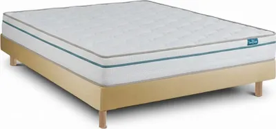 Image de Ensemble Cloud One et Sommier Beige - Matelas et Lit 80 x 190 cm