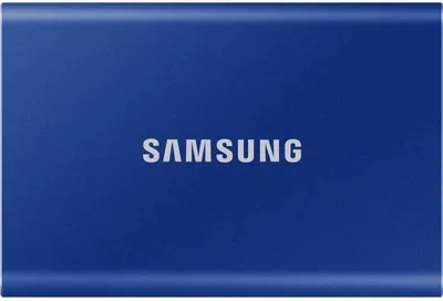 Produktbild von SAMSUNG externe SSD T7 USB Typ C Farbe blau 1 TB