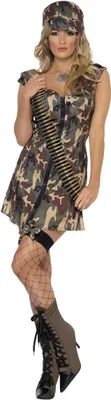 Produktbild von Smiffys - Kostüm - Damen SM1854 (M) (Grün/Braun)