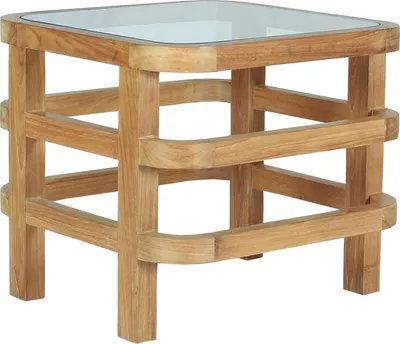 Produktbild von Teako Design Beistelltisch Pusiano Teak Massivholz 50x50x45 cm