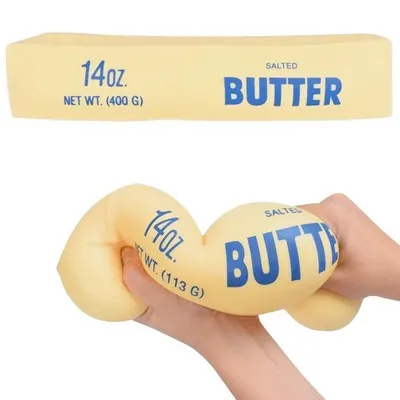 Produktbild von Hochwertiger Butter Squishy Stressball, Anti-Stress-Spielzeug, TikTok-Fidget, Langsam aufsteigend – Butter