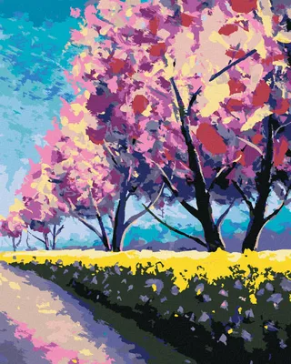 Produktbild von Zuty - Malen nach Zahlen - SAKURAS IM SONNIGEN PARK, 40x50 cm, ohne Keilrahmen