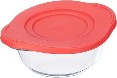 Produktbild von Famanu Ovenschale rund hitzebeständig mit Deckel - 16 cm