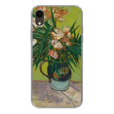 Produktbild von MuchoWow® Handyhülle Schutzhülle Hülle für iPhone XR Der Oleander - Vincent van Gogh Silikon Softcase Handy Hülle - Schutzdeckel