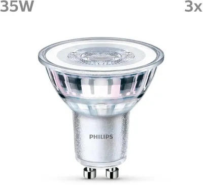Obrázek produktu pro Philips Bodový zdroj 35 W PAR16, 3× GU10, 3,5 W, 35 W, GU10, 275 lm, 15000 h, Chladná bílá