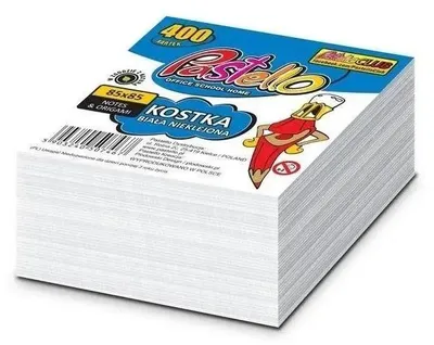 Imagen del producto de Bloc de notas adhesivo, color blanco, dimensiones 85x85x35 mm
