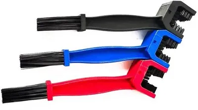 Image de Kit de nettoyage pour chaînes de moto avec mallette de transport, boîte à outils portable, brosse de nettoyage