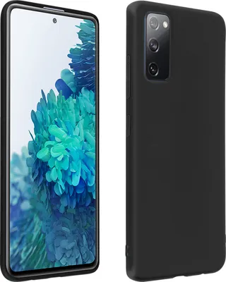 Produktbild von Avizar, Rutschfeste matte Silikon-Schutzhülle für Samsung Galaxy S20 FE, Schwarz