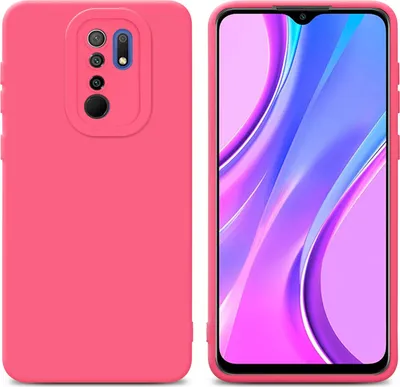 Produktbild von Cadorabo Hülle für Xiaomi RedMi 9 Schutz Hülle in Rot TPU Silikon Etui Case Handyhülle