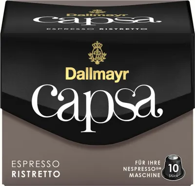 Produktbild von Dallmayr Capsa Espresso Ristretto | 10 Nespresso® komp. Kapseln
