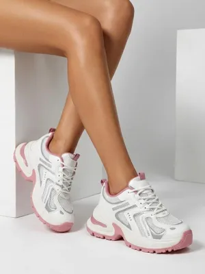 Produktbild von Damen Stoff-Sneakers Resterri Rosa, leichte Freizeitschuhe, Größe 36