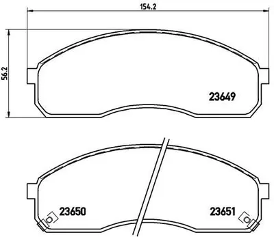 Produktbild von Brembo Bremsbelagsatz, Scheibenbremse Vorderachse P 30 012