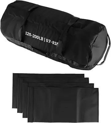 Obrázek produktu pro Fitness pytel s pískem XL – nastavitelné zatížení 2–90 kg – pro posilování, silový trénink, běh – pro domácí posilovnu
