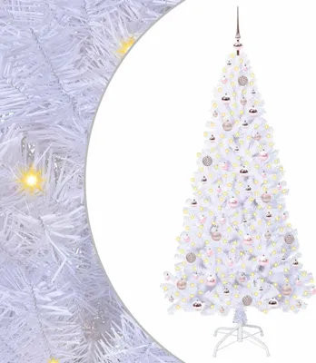 Produktbild von Künstlicher Weihnachtsbaum Weiß 180 cm PVC und Stahl