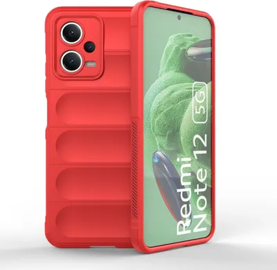 Produktbild von Flexibles Panzercase in Rot für Xiaomi Redmi Note 12 5G / Poco X5 5G - Magic Shield Schutzhülle