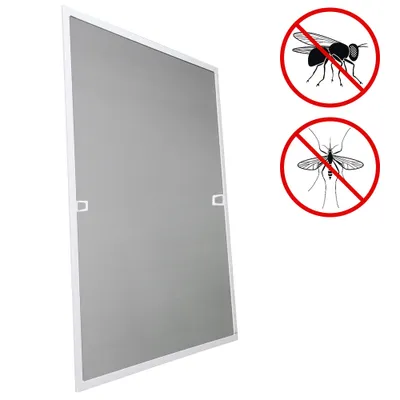 Produktbild von karpal Fliegengitter fenster-100x120CM Alurahmen Mueckenschutz Gaze Gaze Mueckengitter UV-Schutz Wasserdicht Fuer  Wohnzimmer  Fenster Balkone
