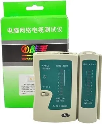 Obrázok produktu pre ISO 423 Káblový tester RJ11, RJ12, RJ45, LED kontrola