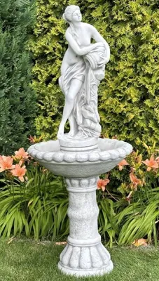 Produktbild von Casa Padrino Barock Springbrunnen Grau Ø 63 x H. 152 cm