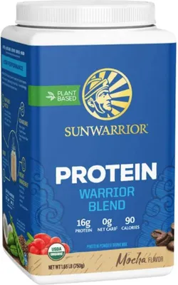 Produktbild von Sunwarrior Warrior Blend Organic (750g) Mocha - Eiweiße - Veganes Eiweiß