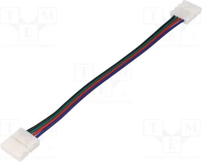 Produktbild von 2x Verbinder Steckverbinder: für LED-Bänder PIN: 4  Einrastklemme 10MMBXB-4 Steckv
