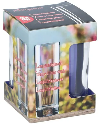 Produktbild von Trinkgläser 4 Stück Longdrink Glas Saftglas 310ml Wasserglas 6x16,5cm