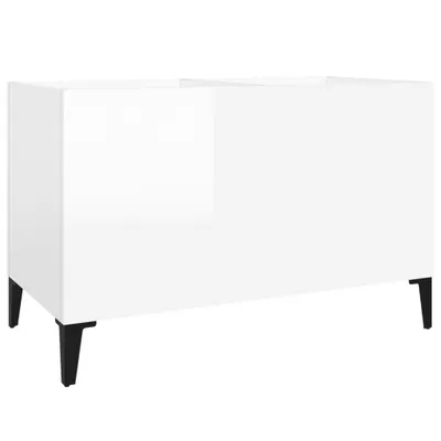 Produktbild von vidaXL Plattenschrank Hochglanz-Weiß 74,5x38x48 cm Holzwerkstoff
