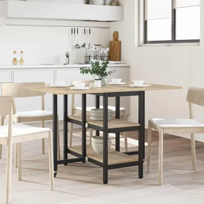 Produktbild von Möbel Esstisch 122 x 80 x 76,5 cm Holzwerkstoff Sonoma-Eiche - Esstische &57102