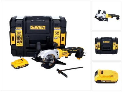 Immagine prodotto di Sega circolare a batteria DeWalt DCS 571 18 V 115 mm brushless + 1x batteria 2,0 Ah + TSTAK - senza caricabatterie