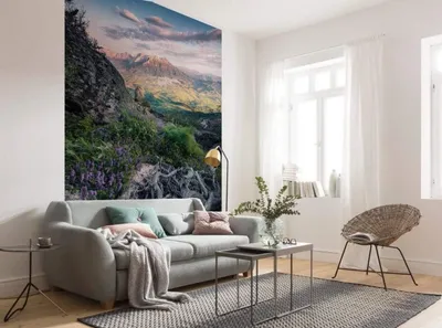Zdjęcie produktu dla Tapeta flizelinowa Komar "Kwitnące opowieści" - rozmiar: 200 x 280 cm (szerokość x wysokość) - 4 panele