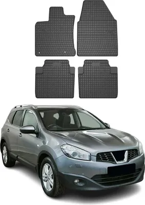 Immagine prodotto di 2008-2014 Nissan Qashqai +2 J10 Tappetini in gomma nera 4 pz
