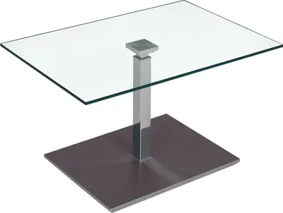 Produktbild von Couchtisch Beistelltisch Glas und Metall 60x90 cm