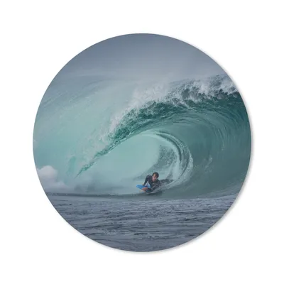 Produktbild von MuchoWow® Mauspad Mousepad Surfer in großer Welle 20x20 cm - Mousepads - Maus Mat - Pad - Mausunterlage - Schreibtischmatte