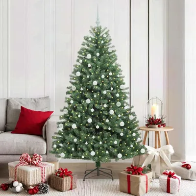 Image de Maison Exclusive - Sapin de Noël artificiel pliable, vert, 180 cm