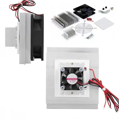 Image de Rosfix Kit de Refroidissement Peltier 40x40mm – Radiateur 80x80x30mm, Ventilateur 80mm, 12V
