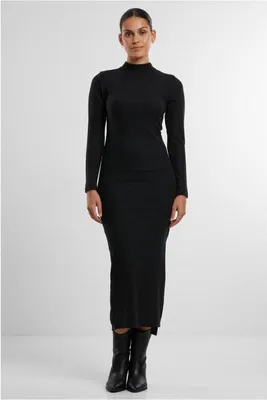 Immagine prodotto di Urban Classics Donna Rib Longlseeve Mockneck Dress nero - M