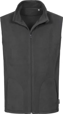 Produktbild von Stedman ST5010 | Active Fleece Vest - Farbe: Grey Steel (Solid) - Größe: S