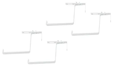 Produktbild von Blumenkasten-Halter 2 Sets weiß