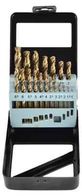 Metallbohrer Kobalt AWTOOLS Kpl. 19 Stück 1,0-10,0mm