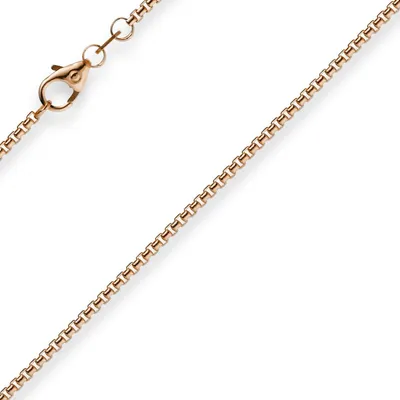 Produktbild von 1,5mm Venezianerkette 585 Gold Rotgold Kette Collier Halskette rund 55cm