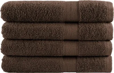 Immagine prodotto di Asciugamani Premium SOLUND 4 pezzi Marrone 100x200 cm 600 g/m²