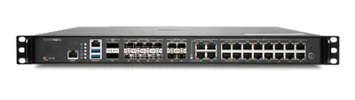 Image de SonicWall NSA 6700, 36 Gbit/s, 19 Gbit/s, 3DES, 128-bit AES, 192-bit AES, 256-bit AES, DES, MD5, SHA-1, TCP/IP, UDP, ICMP, HTTP, HTTPS, IPSec, ISAKMP/IKE, SNMP, DHCP, PPPoE, L2TP, PPTP, RADIUS, IEEE 802.3, BGP, BGP4, OSPF, RIP, RIP-1, RIP-2, 1U