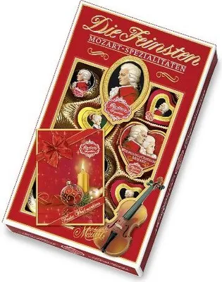 Produktbild von Reber Mozart Spezialitäten Pralinen Die Feinsten mit Nougat 218g
