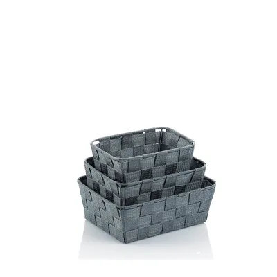 Image de Kela 23027, Bac de stockage, Gris, Rectangulaire, Polypropylène (PP), Couleur unie, Intérieur
